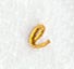 Curly Script Lower Case Letter e (3 Inch)
