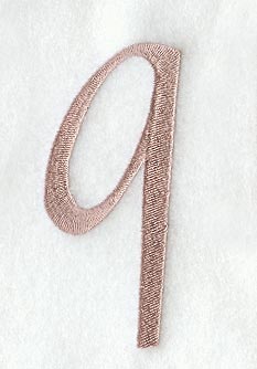 Dauphin Lower Case Letter q (3 Inch)