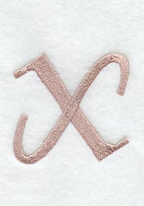 Dauphin Lower Case Letter x (3 Inch)