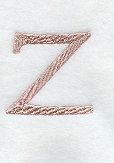 Dauphin Lower Case Letter z (3 Inch)