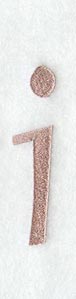 Dauphin Lower Case Letter i (3 Inch)