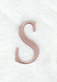 Dauphin Lower Case Letter s (3 Inch)