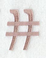 Dauphin Number Sign (3 Inch)