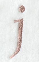 Dauphin Lower Case Letter j (3 Inch)