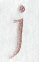 Dauphin Lower Case Letter j (3 Inch)