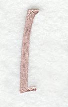 Dauphin Lower Case Letter l (3 Inch)