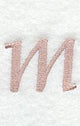 Dauphin Lower Case Letter m (3 Inch)