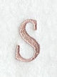 Dauphin Lower Case Letter s (3 Inch)