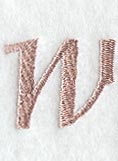 Dauphin Lower Case Letter w (3 Inch)