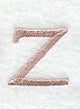 Dauphin Lower Case Letter z (3 Inch)