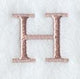 Dauphin Letter H (3 Inch)
