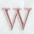 Dauphin Letter W (3 Inch)