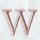 Dauphin Letter W (3 Inch)