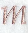 Dauphin Lower Case Letter m (3 Inch)