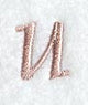 Dauphin Lower Case Letter u (3 Inch)
