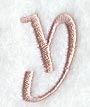 Dauphin Lower Case Letter y (3 Inch)