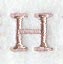 Dauphin Letter H (3 Inch)