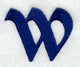 Enchantment Lower Case Letter w (3 Inch)