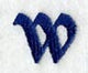 Enchantment Lower Case Letter w (3 Inch)