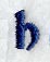Enchantment Lower Case Letter h (3 Inch)