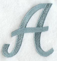 Flair Script Letter A (3 Inch)