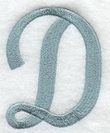 Flair Script Letter D (3 Inch)