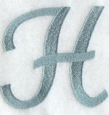 Flair Script Letter H (3 Inch)