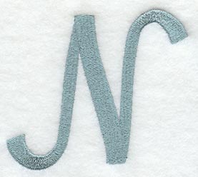 Flair Script Letter N (3 Inch)