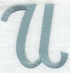 Flair Script Letter U (3 Inch)
