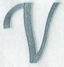 Flair Script Letter V (3 Inch) – Embroidery Library