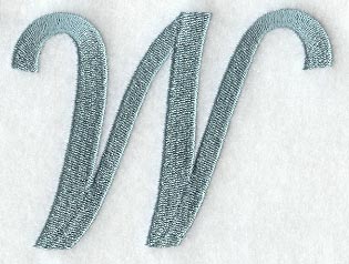 Flair Script Letter W (3 Inch)
