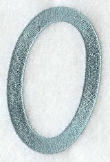 Flair Script Number 0 (3 Inch)
