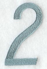 Flair Script Number 2 (3 Inch)