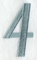 Flair Script Number 4 (3 Inch)