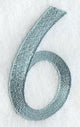 Flair Script Number 6 (3 Inch)