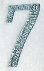Flair Script Number 7 (3 Inch) – Embroidery Library