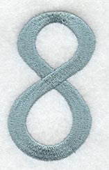 Flair Script Number 8 (3 Inch)