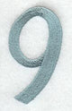 Flair Script Number 9 (3 Inch)