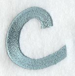 Flair Script Lower Case Letter c (3 Inch)