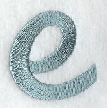 Flair Script Lower Case Letter e (3 Inch)