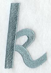 Flair Script Lower Case Letter k (3 Inch)