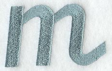Flair Script Lower Case Letter m (3 Inch)