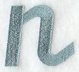 Flair Script Lower Case Letter n (3 Inch)
