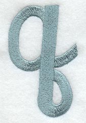Flair Script Lower Case Letter q (3 Inch)