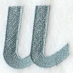 Flair Script Lower Case Letter u (3 Inch)