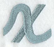 Flair Script Lower Case Letter x (3 Inch) – Embroidery Library