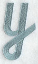 Flair Script Lower Case Letter y (3 Inch)