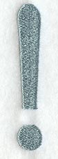Flair Script Exclamation Point (3 Inch)