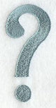 Flair Script Question Mark (3 Inch)
