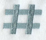 Flair Script Number Sign (3 Inch)